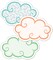 Carson Dellosa 36 Mini Clouds Cutouts, Colorful Cloud Cutouts for Classroom, Mini Cloud Shaped Cutouts for Bulletin Board, Cork Board, White Board, Nursery, Baby Shower, Party, and Classroom Décor